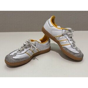 Adidas Samba OG Sneaker Shoes Kids / Toddler Sz 12 Cloud White / Crew Yellow